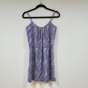 Aqua Chevron Pattern Strap Dress Women's Size XS